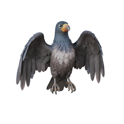 Krähe 3D Modell für Blender - PBR-Asset mit Texturen | Lizenzfrei