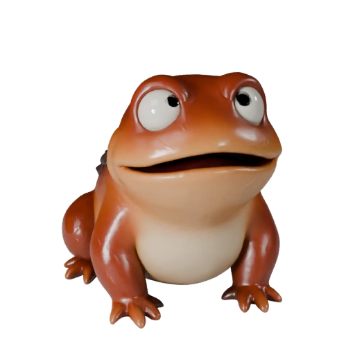Cartoon Toad 3D Model - Stylized Asset for Animation | Royalty-Free