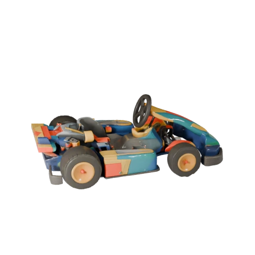 Printable Go Kart STL 3D Model for Collectibles & Display