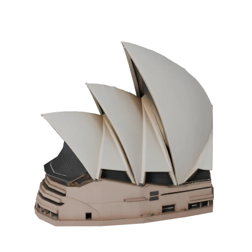 High Poly Sydney Opera House 3D Model for Archviz Render Asset