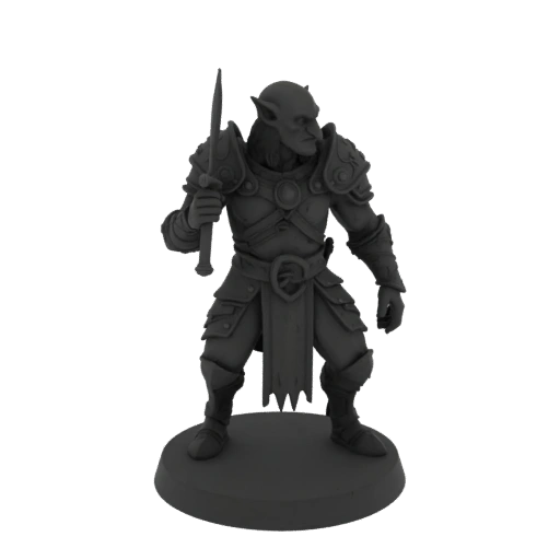 Fantasia Duende Arqueiro Miniatura STL - Pose de Perseguição
