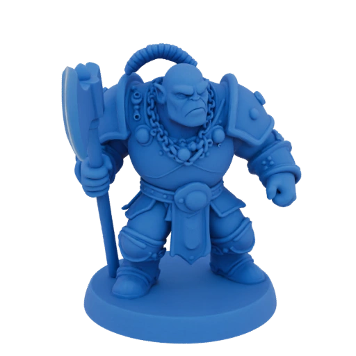 Fantasy Orc Berserker Miniature STL - Battle Ready