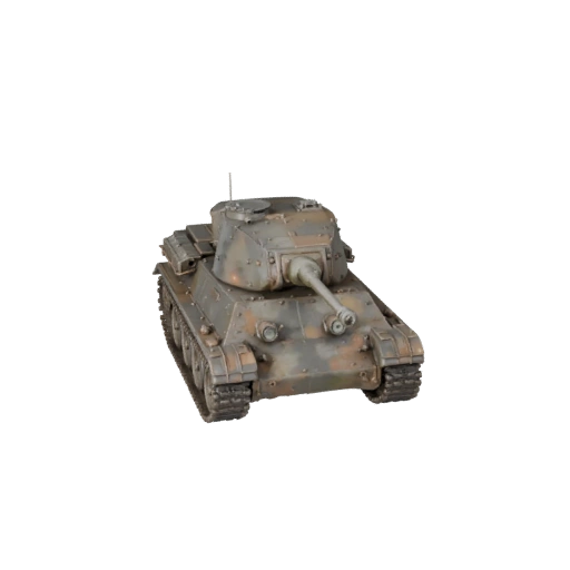 Modelo 3D de Tanque da Segunda Guerra Mundial - Ativo de Transporte PBR Pronto para Jogo