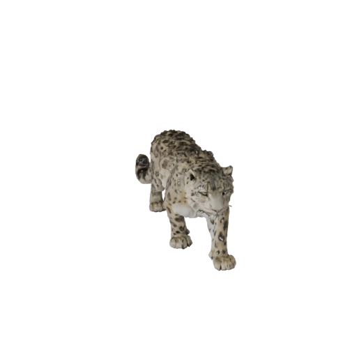 Realistischer Schneeleopard 3D-Modell - Rigged PBR Asset für Spiele