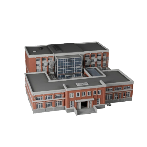 School Building 3D Model for Unreal - Realtime Asset