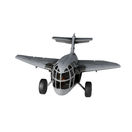 High Poly Airplane 3D Model for Studio Renders PBR Asset