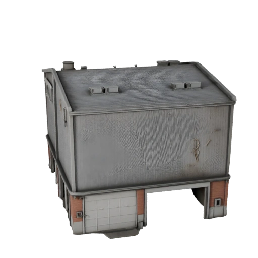 Industrial Shed 3D Model for Blender - Render Asset