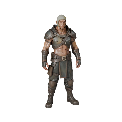 Realistic ENEMY Raider Character Model - Rigged