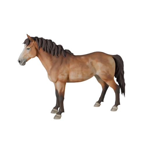 Realistic Mule 3D Model - Rigged PBR Asset for Games | Royalty-Free