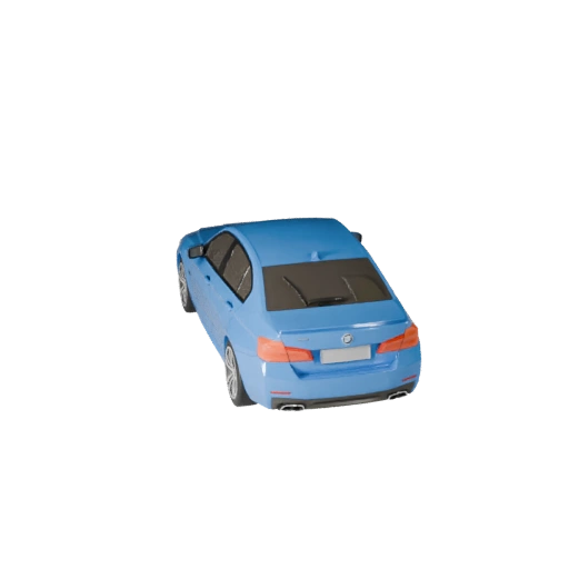 Bmw Inspired Luxury Sedan 3D Model - Low Poly Game Ready