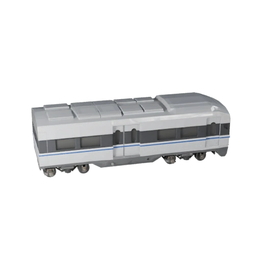 Low Poly High Speed Train 3D Model for Unity & Unreal