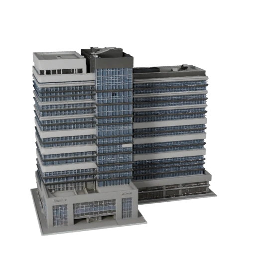 Office Atrium Building 3D Model for Unity - Game Asset