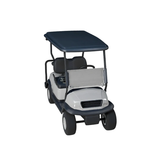 Voiturette de golf Modèle 3D pour Unity - Asset de jeu low poly