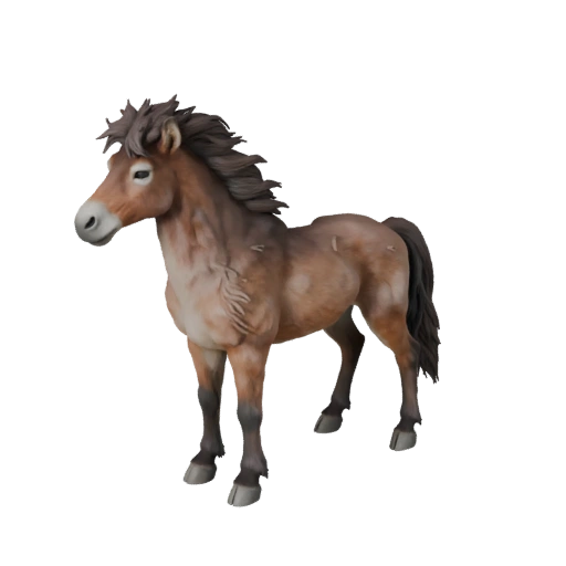 Mule 3D Model for Blender - PBR Asset with Textures | Royalty-Free