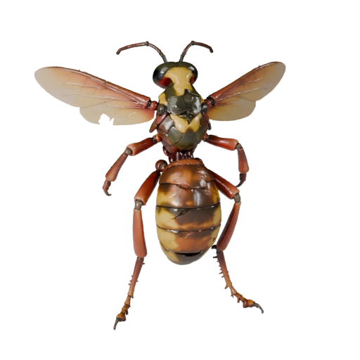 Realistic Wasp 3D Model - Rigged PBR Asset for Games | Royalty-Free