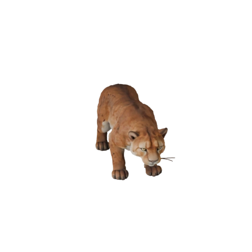 Hoher Poly Puma 3D-Modell - Detailliertes STL-Asset zum Drucken