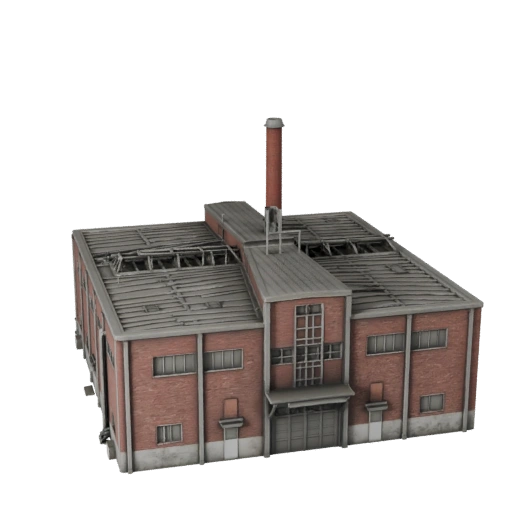 Modèle 3D STL d'une usine de traitement des eaux imprimable - Maquette à l'échelle