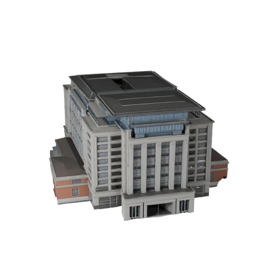 Museum Building 3D Model - Realistic Archviz Asset