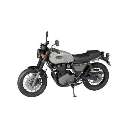 Modèle 3D de Moto Rétro pour Blender & Jeux - Réaliste