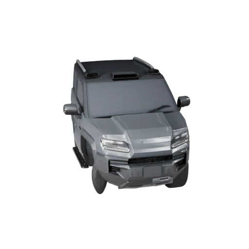 High Poly Electric Suv 3D Model for Studio Renders