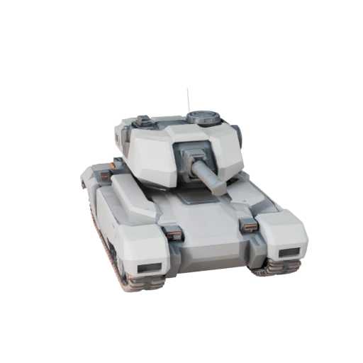 Modèle 3D de Char d'assaut Science-Fiction Low Poly pour Jeux Unity & Unreal