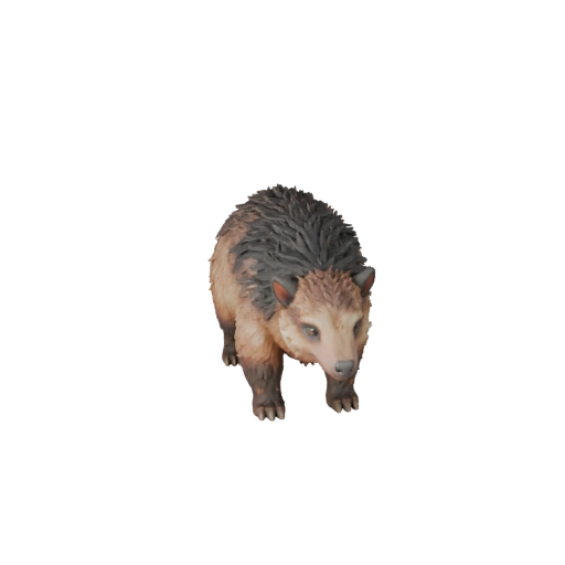 Modelo 3D de Tatu para Blender - Asset PBR com Texturas | PBR