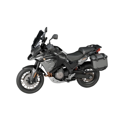 Adventure Motorcycle 3D Model for Blender & Games -