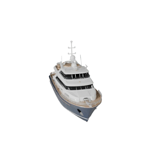 Iate Vintage 3D Model para Blender - Asset Pronto para Renderização