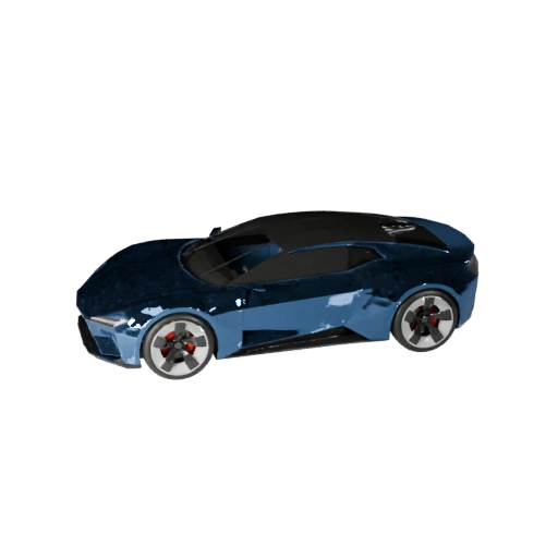 Voiture Concept Low Poly 3D Model pour Jeux Unity & Unreal
