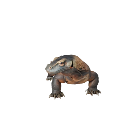 Realistic Komodo Dragon 3D Model - Rigged PBR Asset for Games