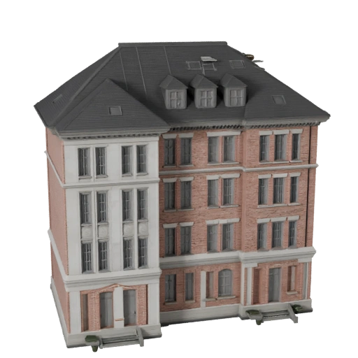 Colonial House 3D Model for Unreal - Realtime Asset