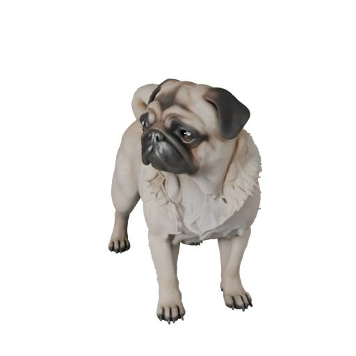Pug Dog 3D Model for Unity - Game Ready Asset, FBX | Royalty-Free