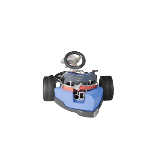 High Poly Go Kart 3D Model for Studio Renders PBR Asset