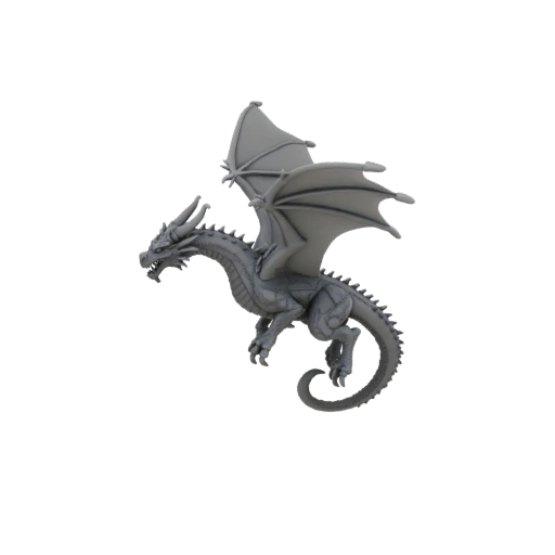 Dragón Jefe de Fantasía Miniatura STL - Aterrizaje