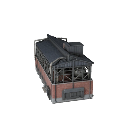 Modèle 3D d'usine de traitement des eaux pour Unreal - Asset temps réel