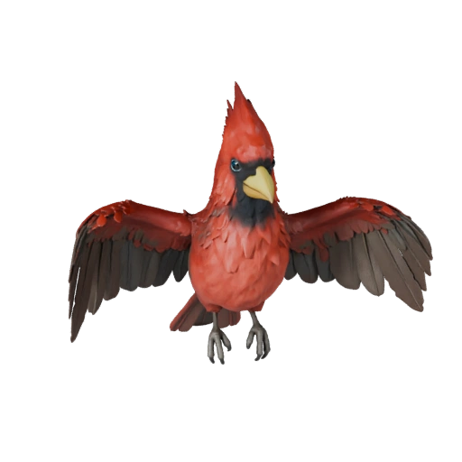 Modèle 3D de Cardinal pour Blender - Asset PBR avec Textures | PBR