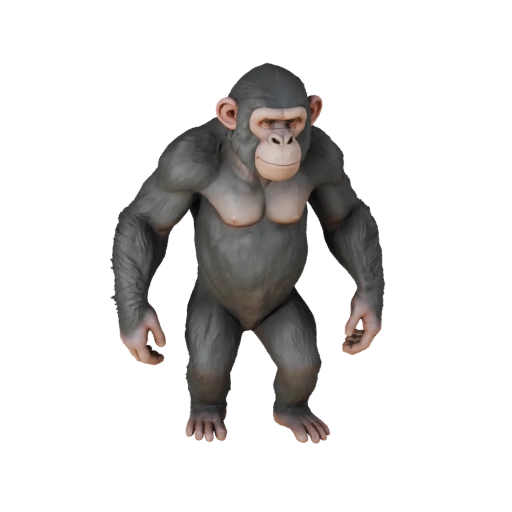 Modelo 3D de chimpancé para Unity - Activo listo para juego, FBX | Libre de derechos