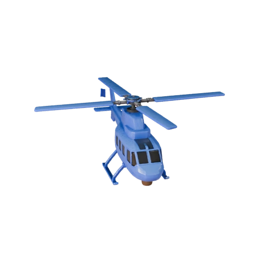 Printable Helicopter STL Model - Collectible Display