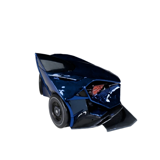 Coche Futurista de Alto Poligonaje 3D para Renders de Estudio