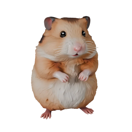 Modèle 3D de Hamster Haute Poly - Actif STL Détaillé pour Impression
