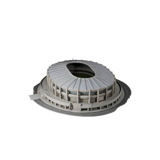 Druckbares Stadion Außenbereich STL 3D-Modell - Maßstabsgetreues Asset