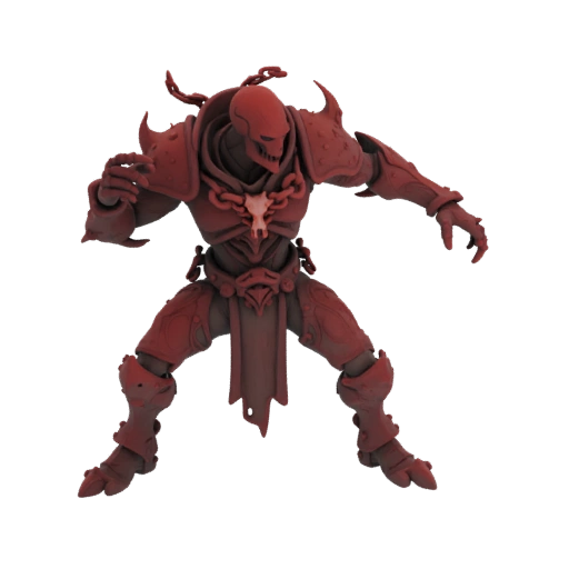 Miniatura STL de Lorde Vampiro de Fantasia Sombria - Ataque