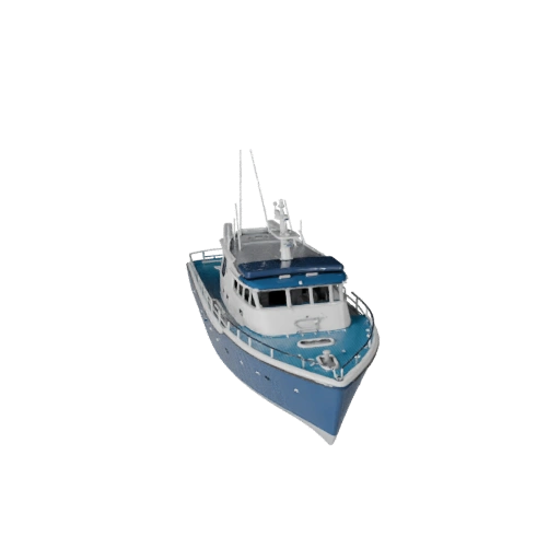 Modèle 3D de catamaran prêt pour le jeu pour une utilisation en temps réel, actif PBR