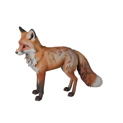 Red Fox 3D Model for Blender - PBR Asset with Textures | PBR