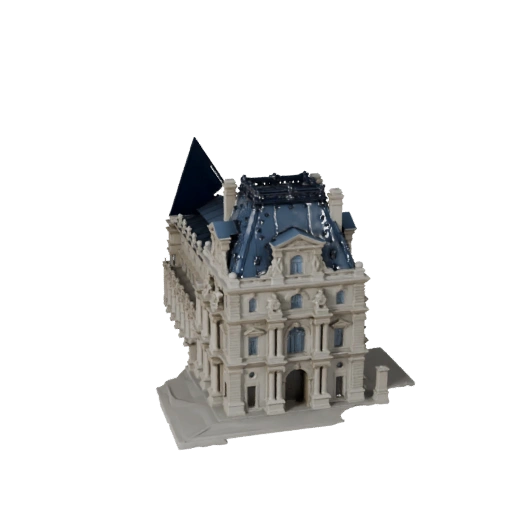 Modèle 3D Pyramide du Louvre pour Unity - Ressource de jeu pour l'architecture