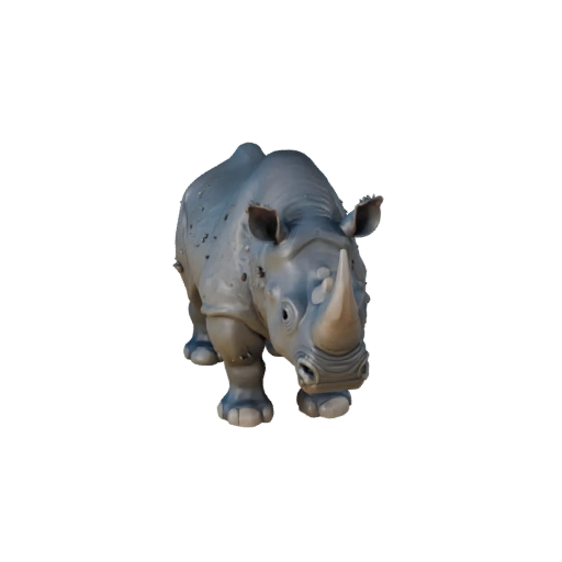 Modelo 3D de Rinoceronte Negro Alto Poligonagem - Asset STL Detalhado para Impressão