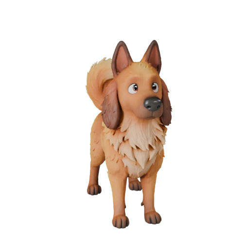 Cartoon Hund 3D Modell - Stilisierte Asset für Animation | Lizenzfrei