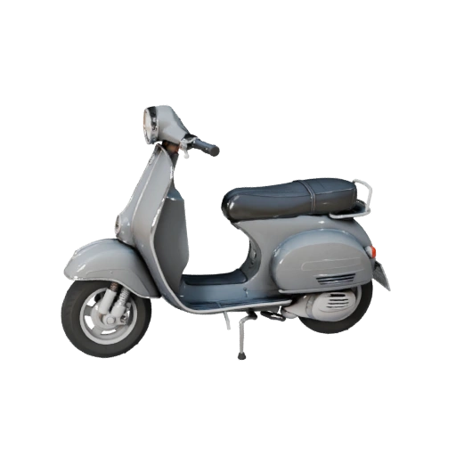 Retro Scooter 3D Model for Blender & Games - PBR Asset