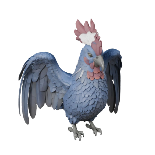 High Poly Cockatoo 3D Model - Detailed STL Asset for Printing