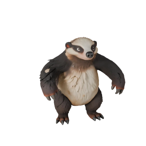 Cartoon Ameisenbär 3D Modell - Stilisierte Asset für Animation | PBR